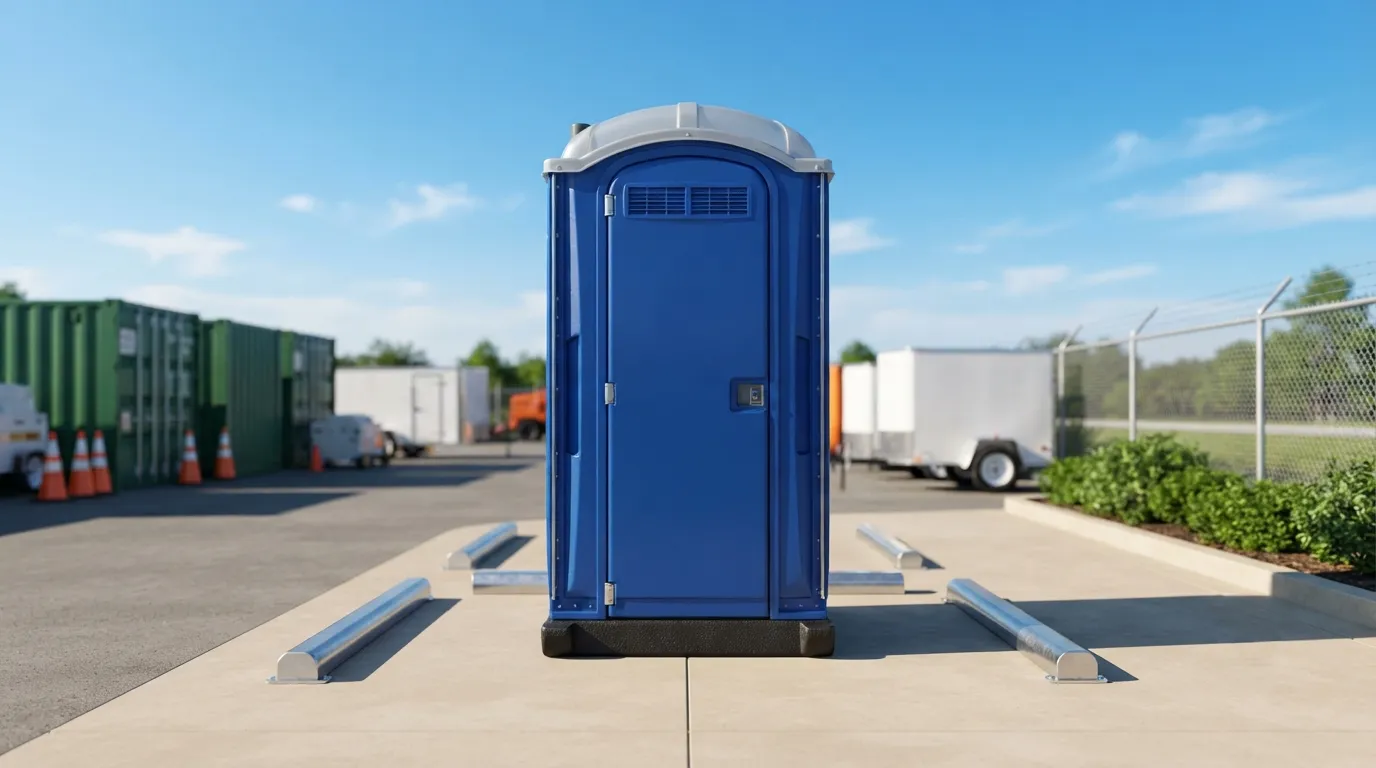 Portable toilet units ready for delivery in Rialto, CA